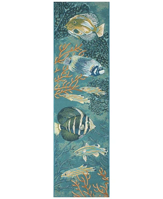 Liora Manne' Marina Fish 1'11"x7'6" Runner Area Rug