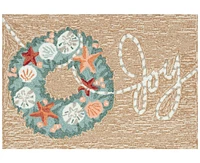 Liora Manne' Frontporch Joyous Wreath 2'x3' Area Rug