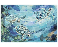 Liora Manne' Impressions Seaturtles 2'5"x3'11" Area Rug