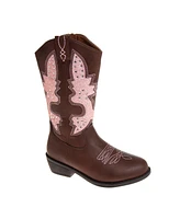 Kensie Girl Little Kids Zip-Up Cowgirl Boots