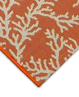 Liora Manne' Esencia Coral Edge 1'11"x4'11" Runner Area Rug