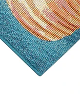 Liora Manne' Esencia Sea Gem Ornaments 2'5"x3'11" Area Rug
