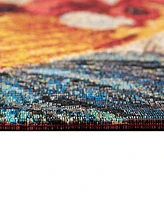 Liora Manne' Esencia Three Roosters 1'11"x4'11" Runner Area Rug