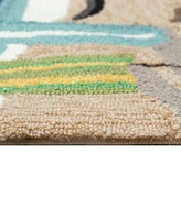 Liora Manne' Frontporch Dog Beach 1'8"x2'6" Area Rug