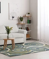 Liora Manne' Marina Circles 7'10"x9'10" Area Rug