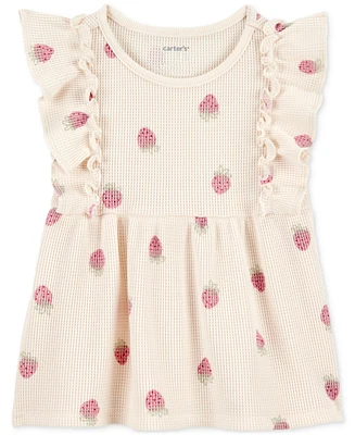 Carter's Toddler Girls Strawberry-Print Short-Sleeve Top