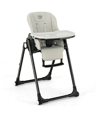 Gouun 4-in-1 Baby High Chair with 6 Adjustable Heights