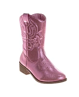 Kensie Girl Little Kids and Big Metallic Cowgirl Boots