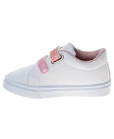 Laura Ashley Toddler Little Girl Hook and Loop Casual Sneakers