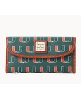 Dooney & Bourke Women's Miami Hurricanes Team Color Continental Clutch