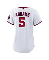 Nike Women's Cj Abrams White Washington Nationals Home Replica Player Jersey