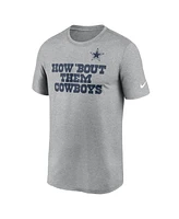 Nike Men's Heather Gray Dallas Cowboys Local Them T-Shirt