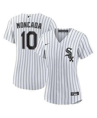 Nike Women's Yoan Moncada White Chicago Sox Home Replica Player Jersey