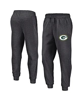 Fanatics Men's Heather Charcoal Green Bay Packers Boost Fleece Joggers