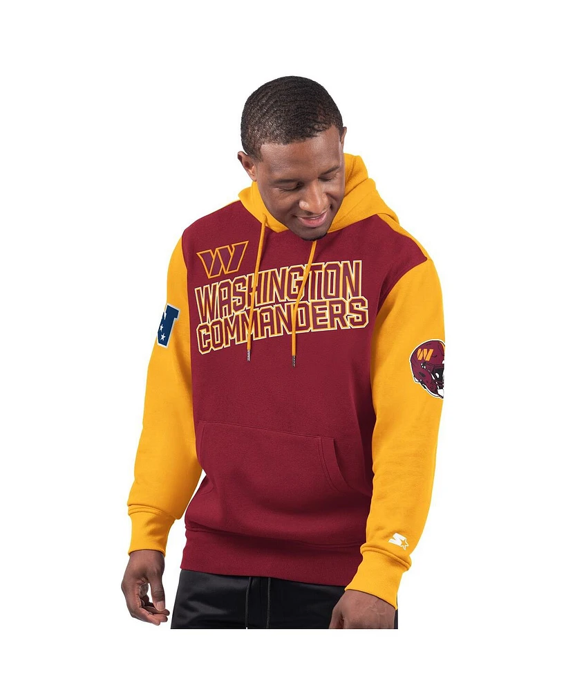 Starter Men's Burgundy Washington Commanders Extreme Pullover Hoodie