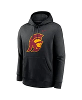 Nike Men's Black Usc Trojans Primetime Alternate Logo Club Fleece Pullover Hoodie