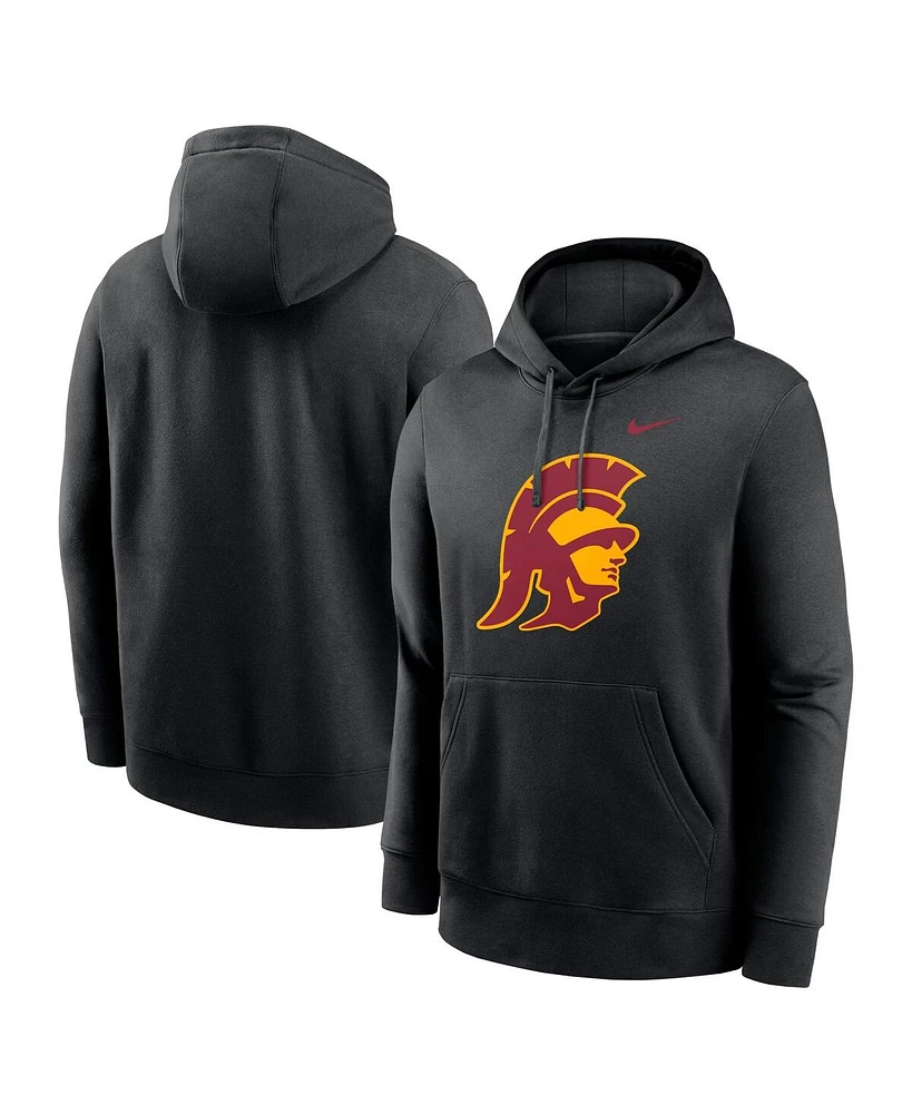 Nike Men's Black Usc Trojans Primetime Alternate Logo Club Fleece Pullover Hoodie