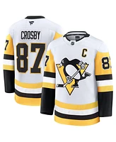 Fanatics Men's Sidney Crosby White Pittsburgh Penguins Away Premium Jersey