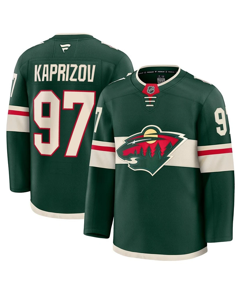 Fanatics Men's Kirill Kaprizov Green Minnesota Wild Home Premium Jersey