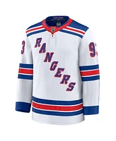 Fanatics Men's Mika Zibanejad White New York Rangers Away Premium Jersey