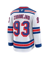 Fanatics Men's Mika Zibanejad White New York Rangers Away Premium Jersey