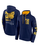 Fanatics Men's Navy/Yellow Indiana Pacers Game Time Crossover Pullover Hoodie