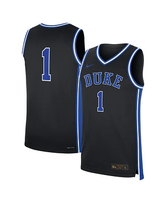 Nike Men's 1 Black Duke Blue Devils Alternate Replica Jersey