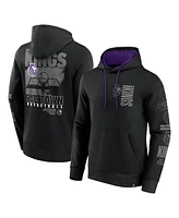 Fanatics Men's Black Sacramento Kings Game Time Crossover Pullover Hoodie