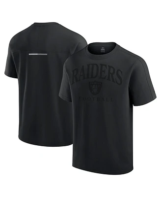 Fanatics Men's and Women's Black Las Vegas Raiders Elements Flex Tri-Blend T-Shirt