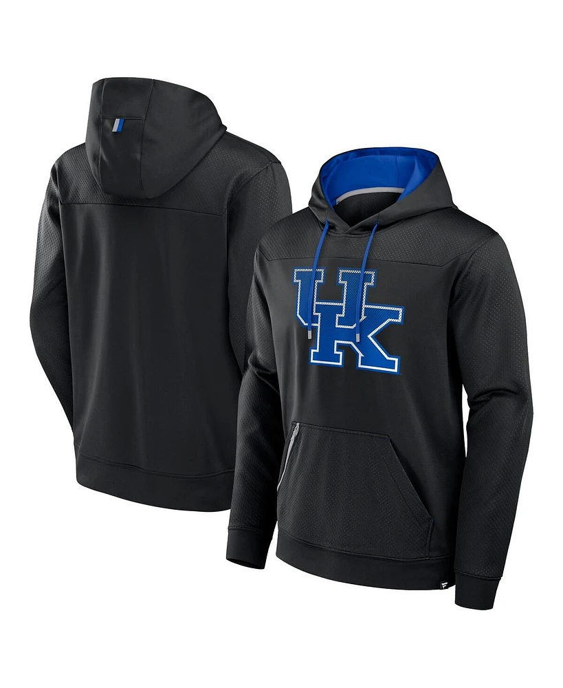 Fanatics Men's Black Kentucky Wildcats Defender Dot Faded Primary Pullover Hoodie