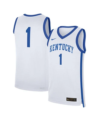 Nike Men's 1 White Kentucky Wildcats Home Replica Jersey