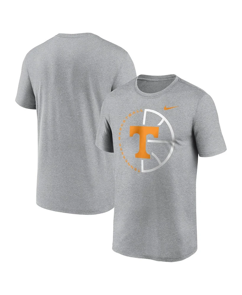 Nike Men's Heather Gray Tennessee Volunteers Legend Basketball Icon Performance T-Shirt