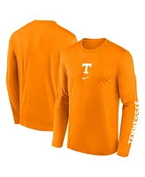 Nike Men's Tennessee Orange Volunteers Primetime Center Lockup Two-Hit Legend Long Sleeve T-Shirt