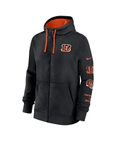 Nike Men's Black Cincinnati Bengals Club Full-Zip Hoodie Jacket