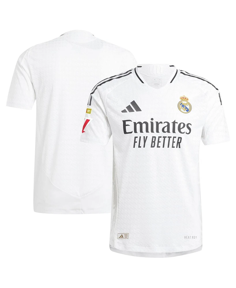 Adidas Men's White Real Madrid 2024/25 Home Authentic Jersey