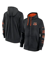 Nike Men's Black Cincinnati Bengals Club Full-Zip Hoodie Jacket