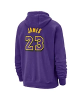 Nike Men's LeBron James Purple Los Angeles Lakers 2024/25 City Edition Name Number Pullover Hoodie