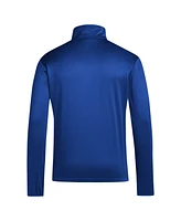 Adidas Men's Royal Kansas Jayhawks 2024 Coaches Sideline Quarter-Zip Top