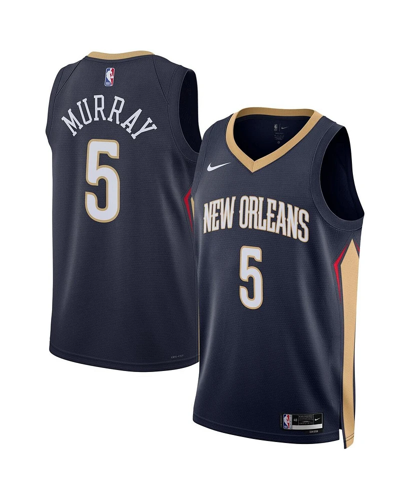 Nike Men's and Women's Dejounte Murray Navy New Orleans Pelicans 2024 Offseason Addition Swingman Jersey