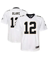 Nike Big Boys and Girls Chris Olave White New Orleans Saints Game Jersey