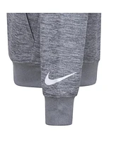 Nike 3BRAND by Russell Wilson Big Boys and Girls Gray All Day Performance Raglan Pullover Hoodie