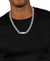 Lacoste Stainless Steel Backhand 21-1/2" Chain Necklace