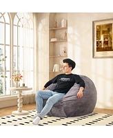 The Pop Home Giant Bean Bag Chair Bed,Comfortable Sofa for Bedroom, Living Room, Office-The