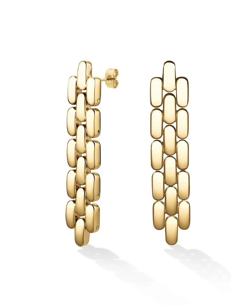 Rosefield Legacy Long In 14K Yellow Gold Plated Stainless Steel