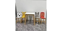 Slickblue 5-Piece Kiddy Table and Chair Set for Fun and Functional Children's Playroom