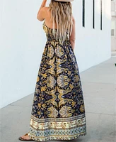 Cupshe Women's Mixed Paisley Boho Maxi Beach Dress