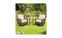 Slickblue 3 Pieces Patio Furniture Set for Comfortable Outdoor Seating and Relaxation