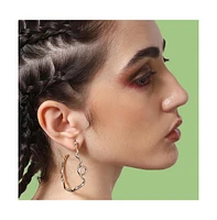 Party Stone Hoop Earring