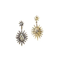 Sohi Crystal Rays Drop Earrings