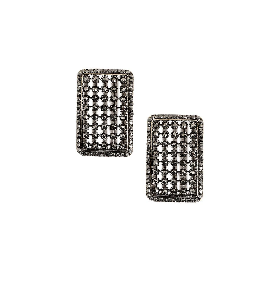 Sohi Intricate Square Drop Earrings